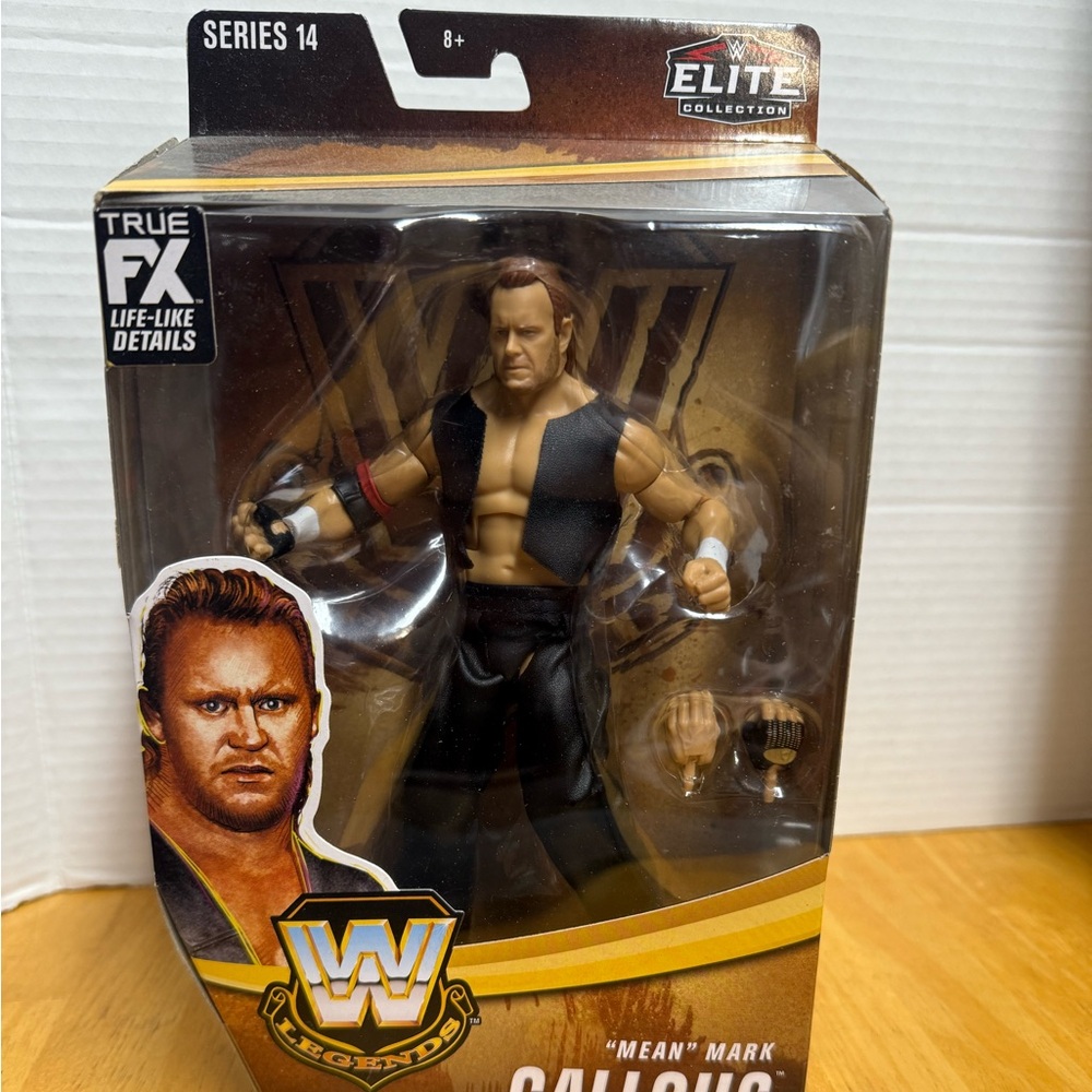 Mattel Elite Series 14 WWE Legends Mean Mark Callous Figure - Black and Gold